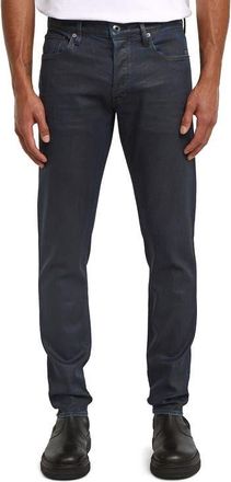 G-Star 3301 Slim Fit Jeans in Worn In Lunar Blue Coated at Nordstrom, Size 31 X 32