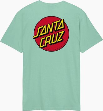 Santa Cruz Mens Santa Cruz Mens Classic Dot Short Sleeve T-Shirt - Green - Size: 40