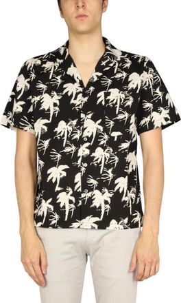 Department Five Black Regular Printed Shirt