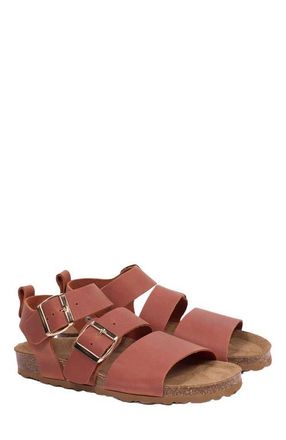 Celtic & Co. Triple Strap Sandal in Cognac at Nordstrom, Size 5