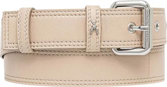Patrizia Pepe Accessoires, Dames, Beige, L, Leer, Leren Riem