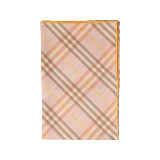 Burberry Silky Scarves, female, Multicolor, Size: ONE SIZE Check Silk Square Scarf