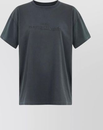 Maison Margiela embroidered logo crew neck t-shirt
