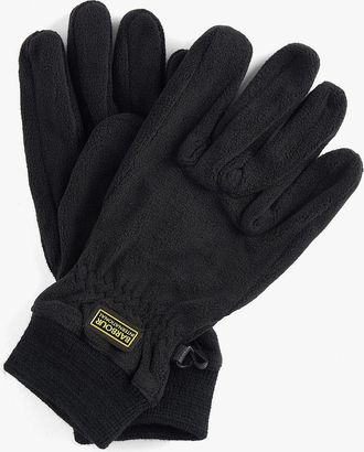 Barbour Mens Barbour AXLE FLEECE GLOVES Mens Black - Size: SMALL
