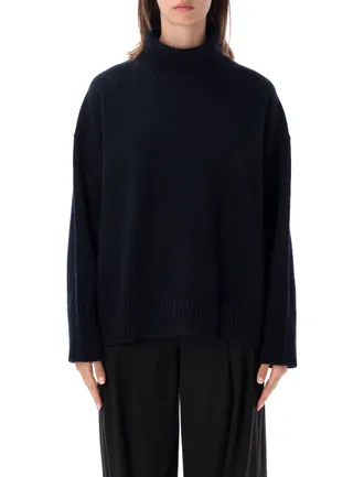 SOEUR Merino Wool Oversized Knit Crewneck Sweater