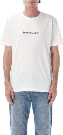 Off-white Script Arrow Slim Tee - Heren - T-shirts - Wit - XL - Katoen - Tops