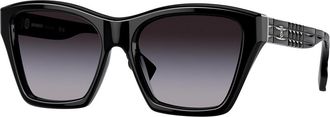 Burberry BE4391F ARDEN Asian Fit 30018G Womens Sunglasses Black Size 56