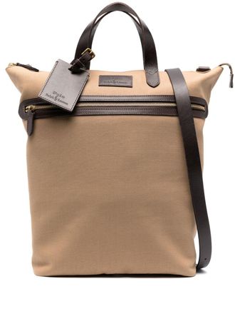 Polo Ralph Lauren Borsa tote con applicazione - Marrone