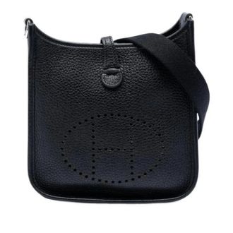 Herm&egrave;s Pre-owned Evelyne Schoudertas - Dames - Pre-owned - Zwart - Maat: ONE Size Leer