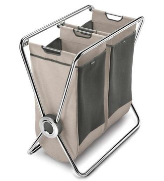 Simplehuman Cesto Para Ropa Sucia, 75x42x74 Cm, Marr&oacute;n/acero Lt1009