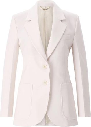 Victoria Beckham Getailleerde blazer met twee knopen - Dames - Blazers - Roze - S - Leer - Jassen