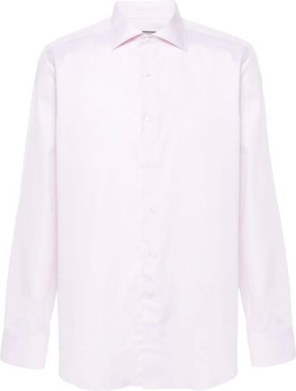 Canali jacquard shirt - Pink