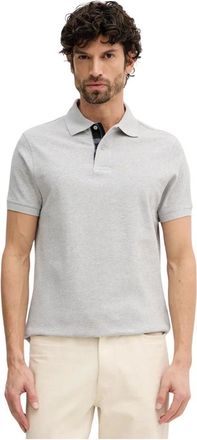 Barbour Polo de Piqu&eacute; Tart&aacute;n - Tops - Hombre - Gris - S