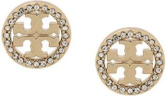 Tory Burch Icon Pav&eacute; Stud Oorbellen - Dames - Oorbellen - Veelkleurig - ONE Size - Accessoires