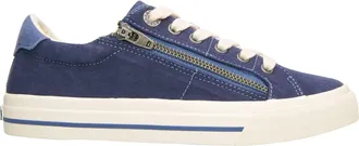 Taos WomenS Z Soul Canvas Sneakers In Navy/indigo Distressed