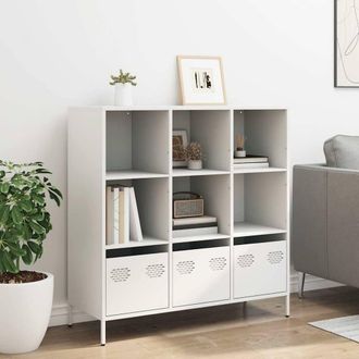 Berkfield Home Highboard&not;White 101.5x39x103.5 cm Steel in White