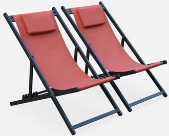 Sweeek Tumbona De Aluminio Multi Posiciones, Set De 2