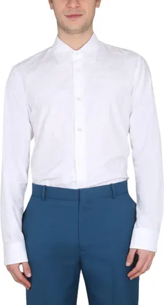 Alexander McQueen White Regular Logo Shirt