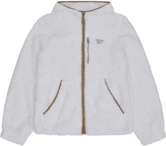 Reebok Dames Double Monkey Fleece Jacket (Cr&egrave;me)