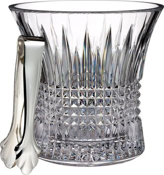 Waterford Lismore Diamond Lead Crystal Ice Bucket & Tongs in Clear at Nordstrom