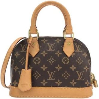 Louis Vuitton Pre-owned Monogram Canvas Handbag - Dames - Vintage Handtas - Bruin - ONE Size - Vintage