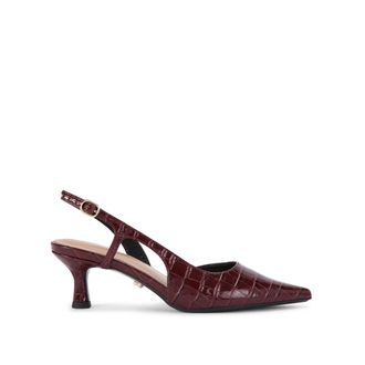 Carvela Womens Alina Sling Heels - Wine - Size UK 5
