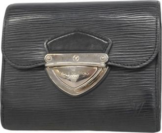 Louis Vuitton Noir Wallet (Tri-Fold) (Pre-Owned)
