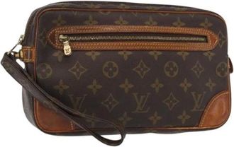 Louis Vuitton Pre-owned Clutches, female, Brown, Size: ONE SIZE Pre-owned Canvas Clutch