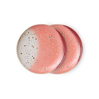 HKliving gebaksbord 70s (&Oslash;17,5 cm) (set van 2)