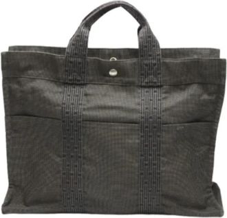 Herm&egrave;s Pre-owned Fabric totes - Dames - Vintage Shopper - Zwart - ONE Size - Vintage