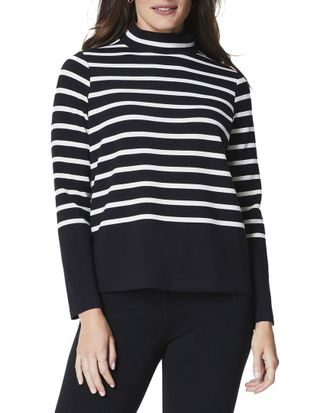 Spanx Spanx Air Essentials Mock Pullover Stripe