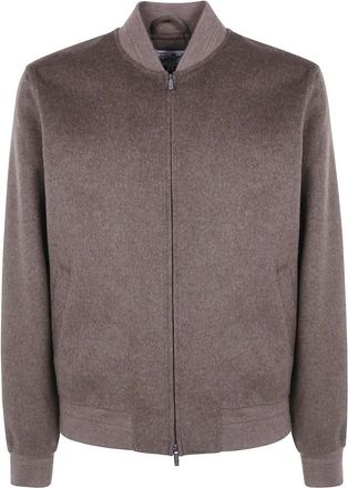 MC2 Saint Barth Camden wollen bomberjack - Heren - Jassen - Bruin - Maat: XL Wol