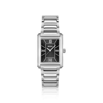BOSS Black-dial watch with gold-effect bracelet