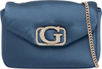 Guess Prue Small Crossbody Tas - Dames - Schoudertassen - Blauw - ONE Size - Polyester - Tassen
