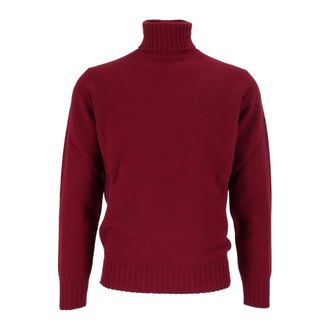 FILIPPO DE LAURENTIIS Dolcevita ML - Heren - Truien - Rood - Maat: L Wol