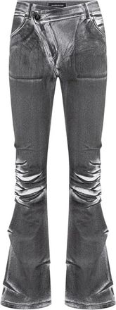 Mani&egrave;re De Voir Jeans Oil Print Tacked - Grigio