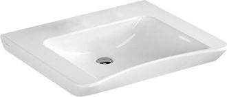Vitra Lavabo S20 650 X 560/520 Mm Sin Orificio Para Grifer&iacute;a, Sin Orificio Rebosadero Blanco