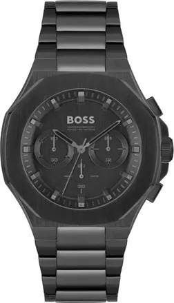 HUGO BOSS Taper Chronograaf Horloge - unisex - Accessoires - Zwart - Maat: ONE Size