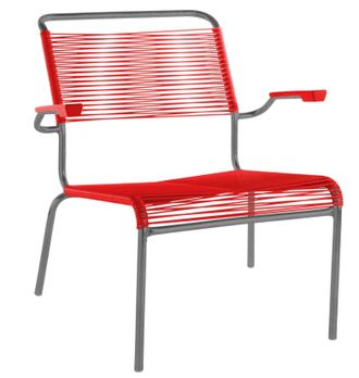 Schubiger M&ouml;bel Spaghetti-Lounger S&auml;ntis mit Armlehnen