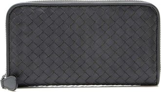 Bottega Veneta Intrecciato Nappa Zip Around Wallet (Authentic Pre-Loved)