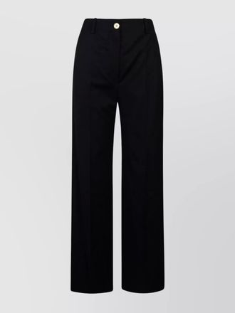 Patou wool high-rise wide-leg tailored trousers