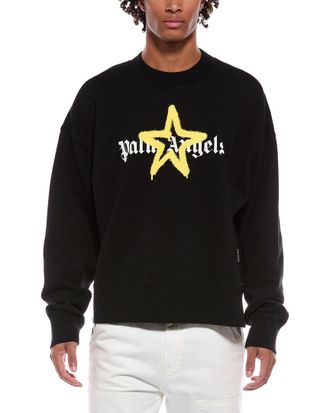 Palm Angels Star Sprayed Crewneck Sweatshirt