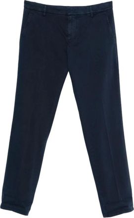 Dondup Heren, Broeken, Blauw, Maat: W32 Katoen