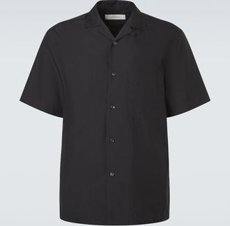 Umit Benan Havana silk bowling shirt