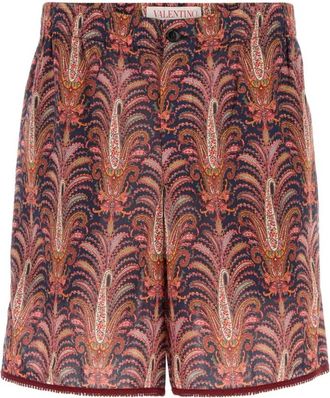 Valentino Garavani Paisley Print Lounge Shorts - Heren - Korte Broeken - Veelkleurig - L - Korte Broeken