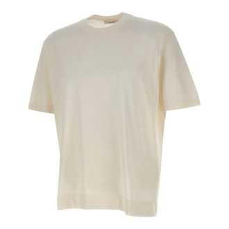 FILIPPO DE LAURENTIIS T-Shirts, male, White, Size: 2XL Cotton Crepe T-Shirt