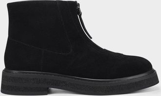 Aerosoles Vale Bootie Womens US Black Suede Casual Ankle Boots ZOGG1565