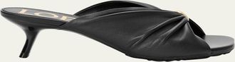 Loewe x Paulas Ibiza 45mm Pebble Soft Leather Slide Sandals
