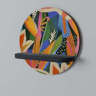 OEM Vegetaci&oacute;n Rampante Estante Redondo Negro