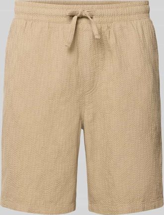 Jack & Jones Jack & Jones Shorts mit Strukturmuster Modell JAIDEN in Beige, Gr&ouml;&szlig;e XXL